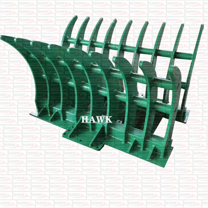 Excavator Root Rake Attachments For Land