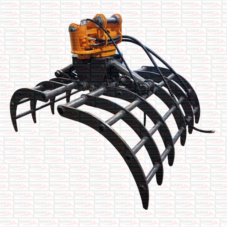 Mini Excavator Attachment Grass Grapple