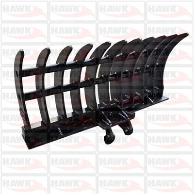 Grablje za mini bager Hawk02